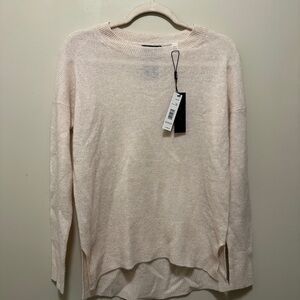 Tahari 100% Cashmere Sweater in Creamy Heather